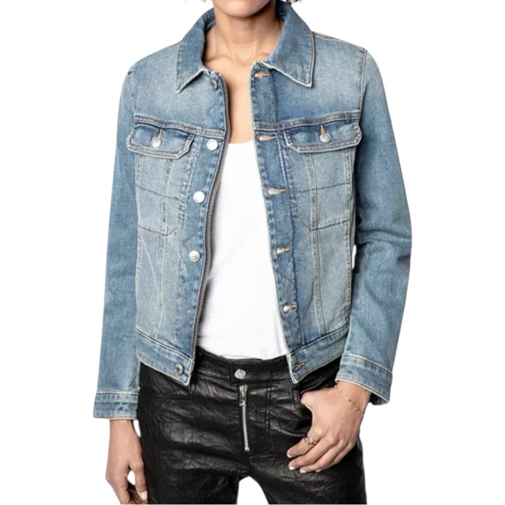 Zadig & Voltaire Kioky Band of Sisters Blue Denim Jacket
Size XS - Picture 2 of 16